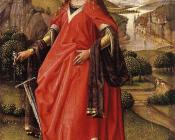 罗吉尔 凡 德 韦登 : Madonna and St Catherine of Alexandria-Diptych right